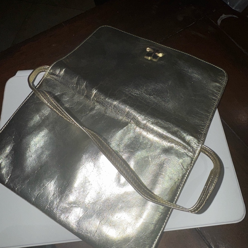 Authentic vintage Courreges Paris small / mini purse gold - mint - Picture 8 of 8